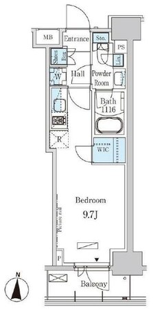 パークアクシス錦糸町WESTの物件間取画像